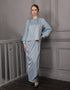 BAJU KURUNG KEDAH MODEN CELESTE (ASH BLUE)